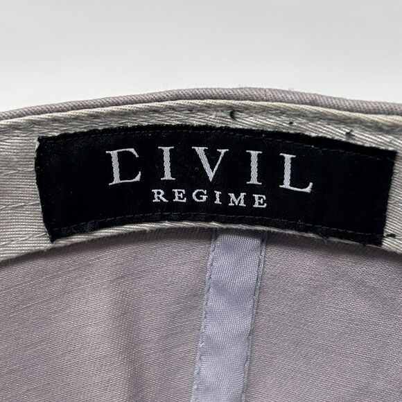 Darc Sport Dad Hat Baseball Cap Civil Regime Six Panel Strapback Gray - Picture 8 of 9